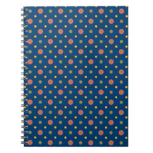 Caderno espiral dos azuis marinhos enormes subtis