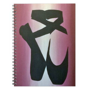 Caderno espiral dos deslizadores do balé