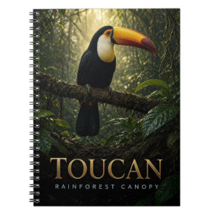 Caderno Espiral Dossel da Floresta Tropical de Tucano Vida Selvage