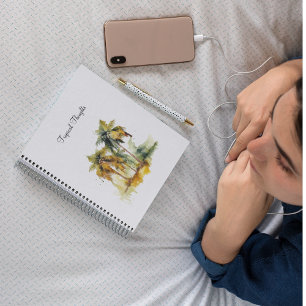 Caderno Espiral Dossel Esmeralda, personalizado