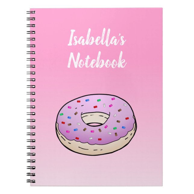 Caderno Espiral Doughnut Spiral Photo Notebook (Frente)