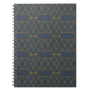 Caderno Espiral Dourado, simples, moderno, legal, linhas de tendên