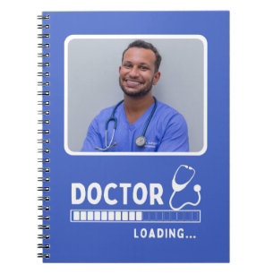 Caderno Espiral Doutor Carregando Bar Engraçado Médico Futuro Médi