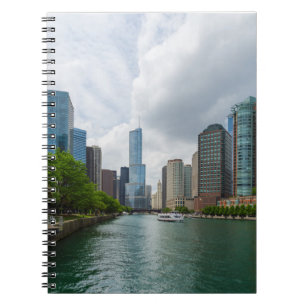 Caderno Espiral Down Chicago River