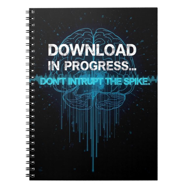 Caderno Espiral Download em Andamento… Não Interrompa o Pico  (Frente)