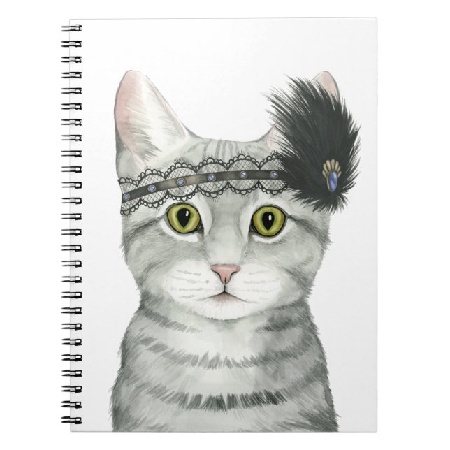 Caderno Espiral Downton Cat | Sujeitas A rendas (Frente)