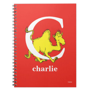 Caderno Espiral Dr. Seuss ABC: Letra C - Branco   Adicione seu nom