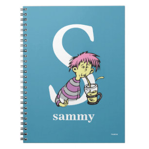 Caderno Espiral Dr. Seuss ABC: Letra S - Branco   Adicione seu nom