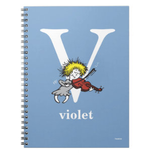 Caderno Espiral Dr. Seuss ABC: Letra V - Branco   Adicione seu nom