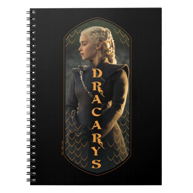 Caderno Espiral "Dracarys" Daenerys Targaryen Graphic (Frente)