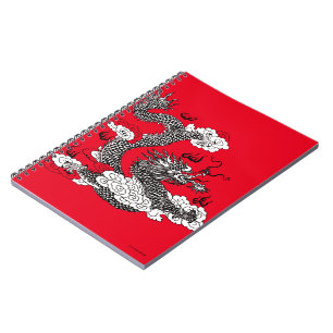 Caderno Espiral Dragão Asiático