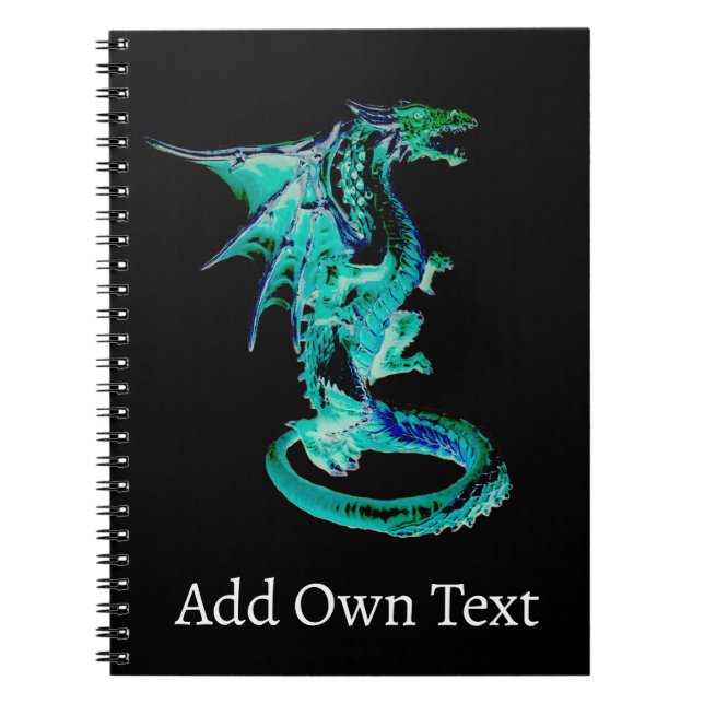 Caderno Espiral Dragão Azul (Frente)