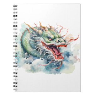 Caderno Espiral Dragão Chinês