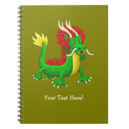 Caderno Espiral Dragão Chinês Mitológico
