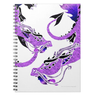 Caderno Espiral Dragão Coiled roxo