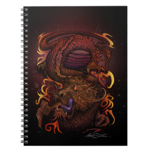 Caderno Espiral Dragão (Design de assinatura)