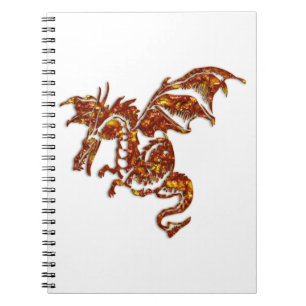 Caderno Espiral Dragão Flaming