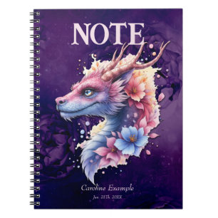 Caderno Espiral Dragão Guardião Gentil.