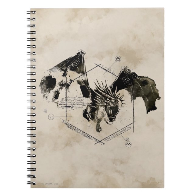 Caderno Espiral Dragão Horntail Húngaro (Frente)