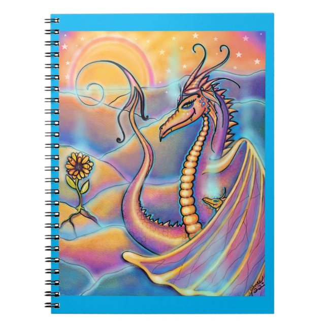 Caderno Espiral Dragão - Notebook de fantasia por renee L. Lavoie (Frente)