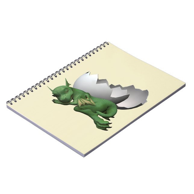 Caderno Espiral Dragão Recém-Nascido (Left Side)