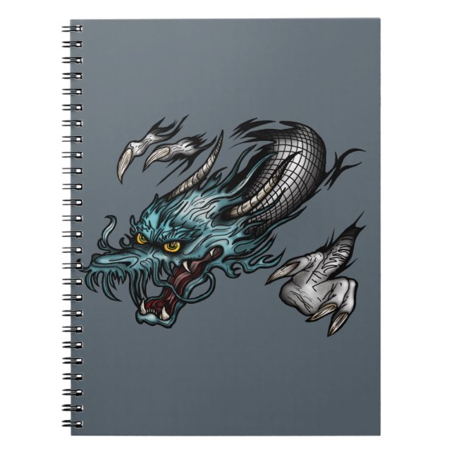 Caderno Espiral Dragão Soar (Frente)