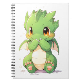 Caderno Espiral Dragão Verde