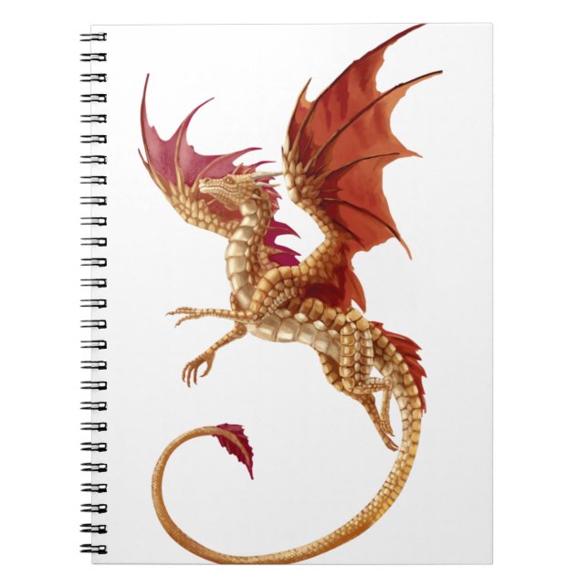 Caderno Espiral dragão voador (Frente)
