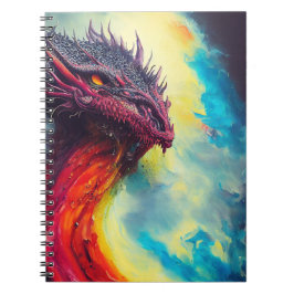 Caderno Espiral Dragon Animal Discovery Adventure Planet Nature
