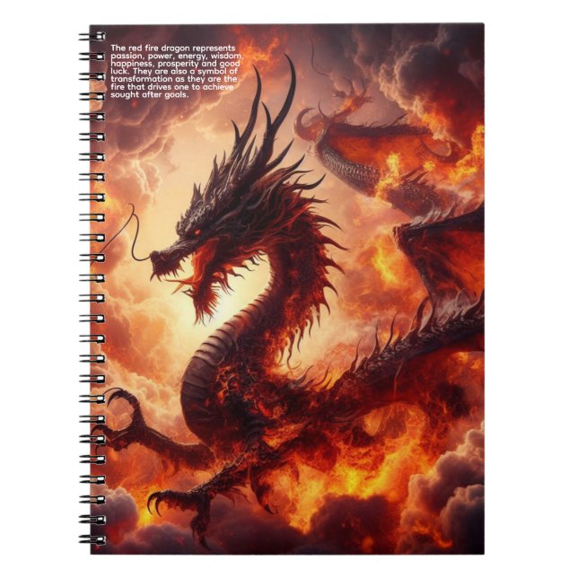 Caderno Espiral Dragon Fire (Frente)