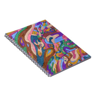 Caderno Espiral "Dragon Ride" - Abstrato original