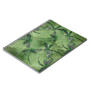 Caderno Espiral Dragonflies de Asas Roxas
