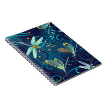 Dragonflies Teal Notebook