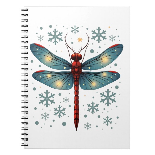 Caderno Espiral Dragonfly festiva (Frente)