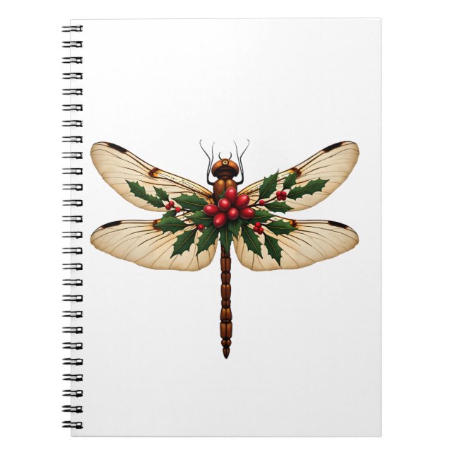 Caderno Espiral Dragonfly Holly Winged (Frente)