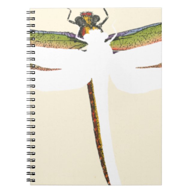 Caderno Espiral Dragonfly Miniatura em Fundo Branco (Frente)