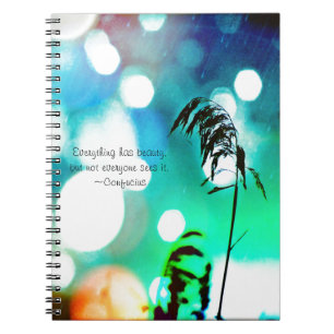 Caderno Espiral Drama de Grama Azul Sparkle II