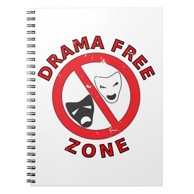 Caderno Espiral Drama Free Zone (Frente)