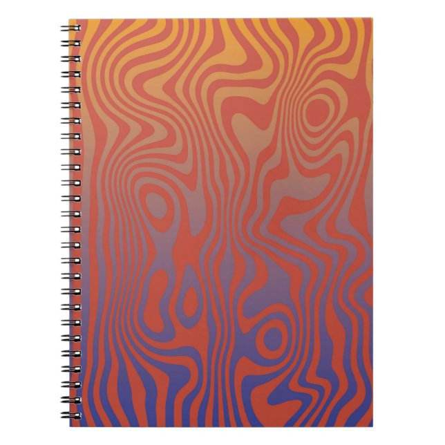 Caderno Espiral Dream Flow l Abstract Trippy Pattern - No. 01 (Frente)