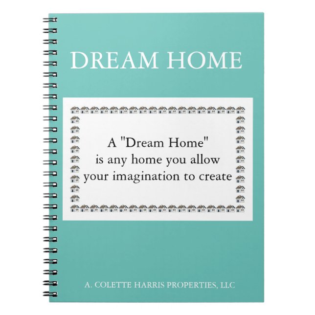 Caderno Espiral Dream Home Cote - Notebook Design 1 (Frente)