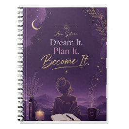 Caderno Espiral Dream It Plan It Become It Journal |Ava Solara