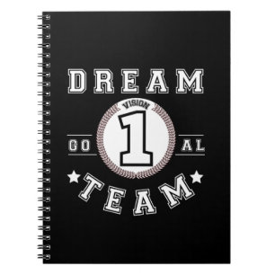 Caderno Espiral Dream Team One Vision One Goal Teamwork Office