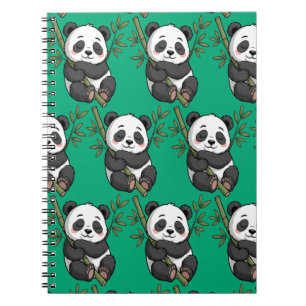 Caderno Espiral Dreaming Panda Bear for Ideias