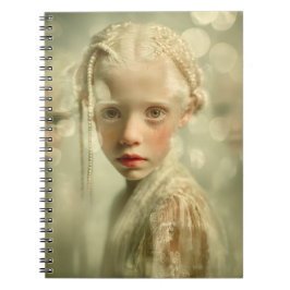Caderno Espiral Dreamlike Children Portrait  Whispered Light Child