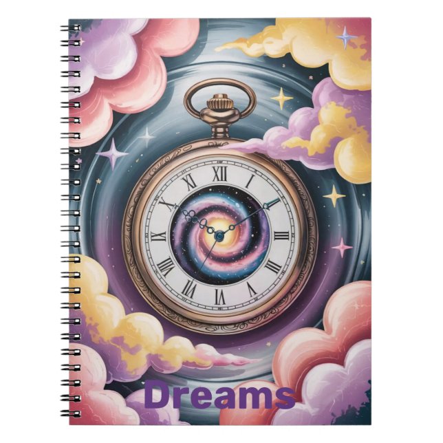 Caderno Espiral Dreamscape Antique Watch Dreams Spiral Notebook (Frente)