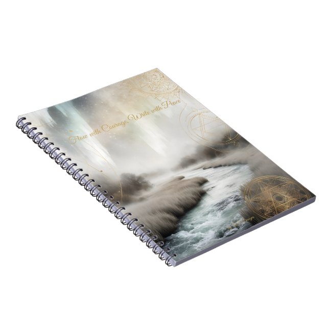 Caderno Espiral Dreamwoven Guardians Journal – Sacred River Light (Lado Direito)