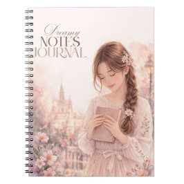 Caderno Espiral Dreamy Notes Journal –  floral giral notebook 
