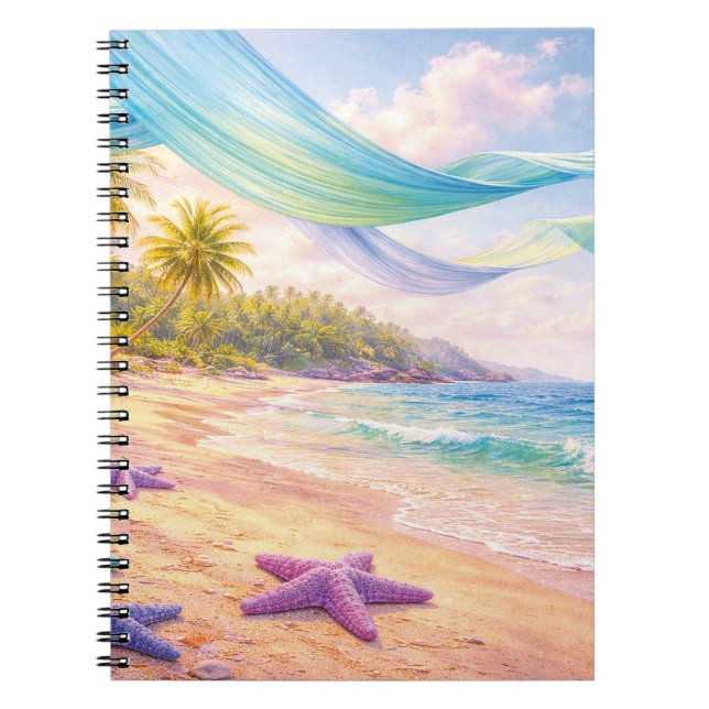 Caderno Espiral Dreamy Tropical Paradise (Frente)