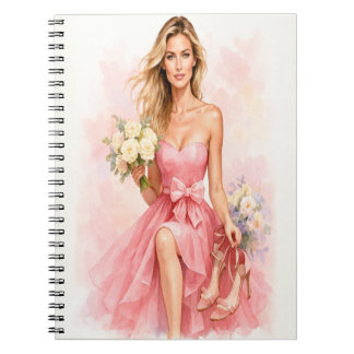 Caderno Espiral Dreamy Watercolor Bride