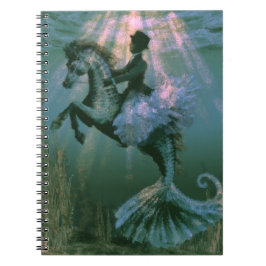 Caderno Espiral Dressagem numa Sereia Cavalo-Marinho
